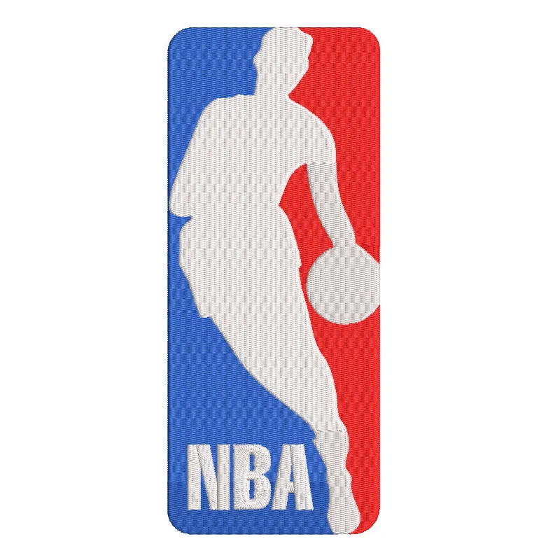 NBA Logo embroidery design showcasing a vibrant basketball motif for stitching on apparel and accessories.