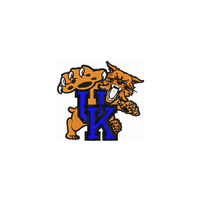 Kentucky Wallmarx logo embroidery design preview, showcasing a creative pattern for college sports enthusiasts.
