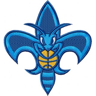 New Orleans Hornet mascot logo embroidery design - Embroidery Design