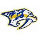 Nashville Predators logo embroidery design showcasing a vibrant stitched motif for hockey enthusiasts.