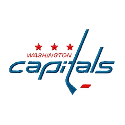 Washington Capitals logo embroidery design featuring vibrant colors, ideal for hockey fans to stitch on apparel and accessor…