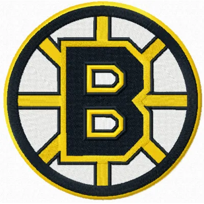 Boston Bruins Logo embroidery design showcasing a stitched motif for sports enthusiasts.