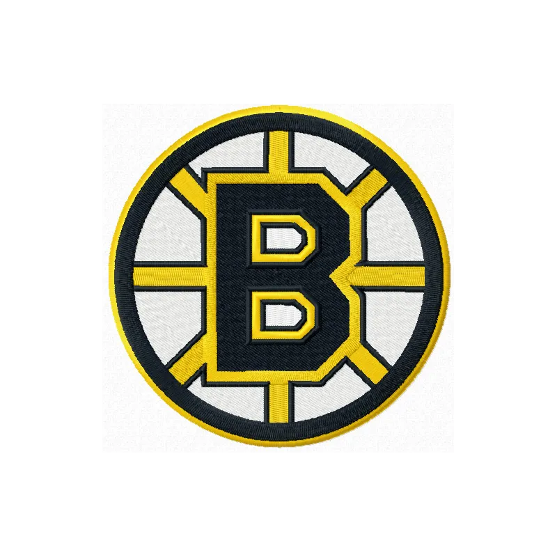Boston Bruins Logo embroidery design showcasing a stitched motif for sports enthusiasts.