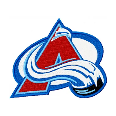 Colorado Avalanche Primary Logo embroidery design showcased for hockey enthusiasts and crafters.