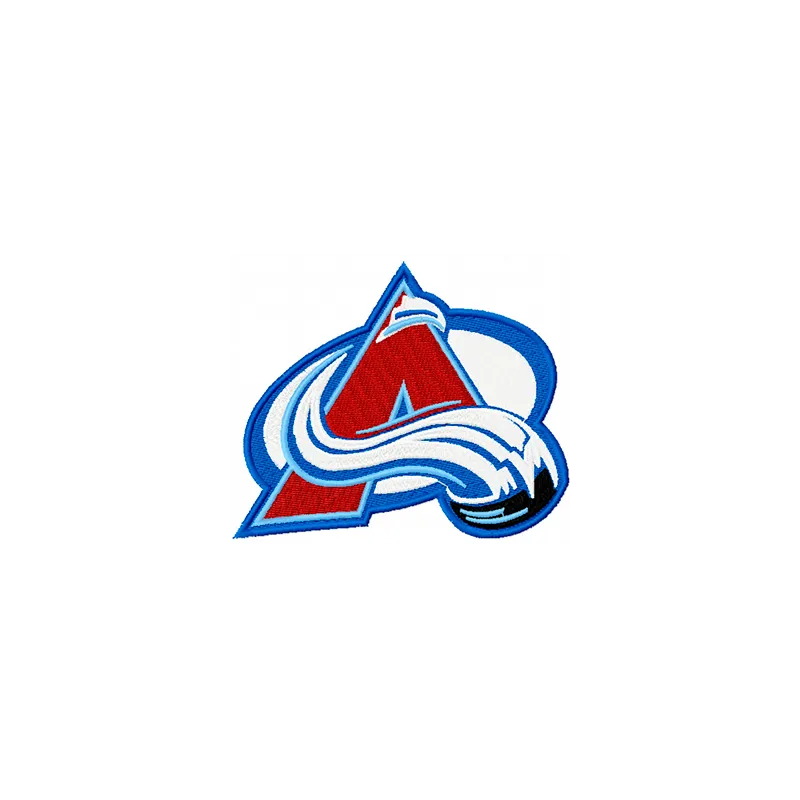 Colorado Avalanche Primary Logo embroidery design showcased for hockey enthusiasts and crafters.