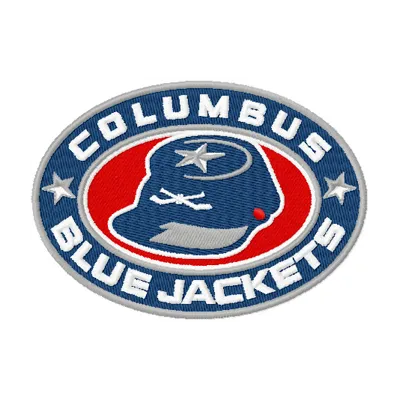 Columbus Blue Jackets logo embroidery design preview for stitching on apparel and accessories.