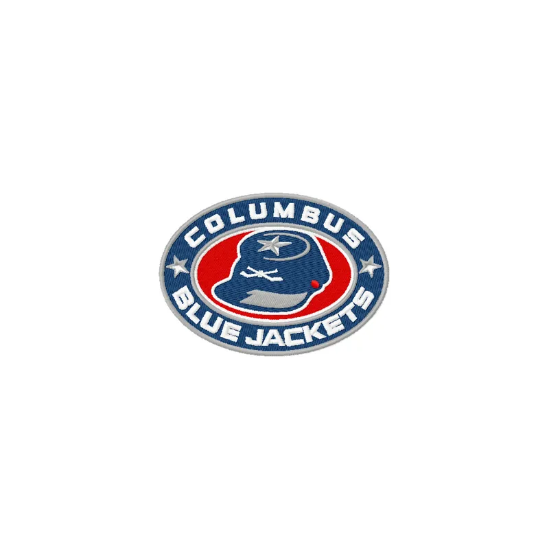Columbus Blue Jackets logo embroidery design preview for stitching on apparel and accessories.