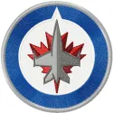 Jets NHL logo embroidery design preview showcasing a detailed stitching pattern for hockey enthusiasts.