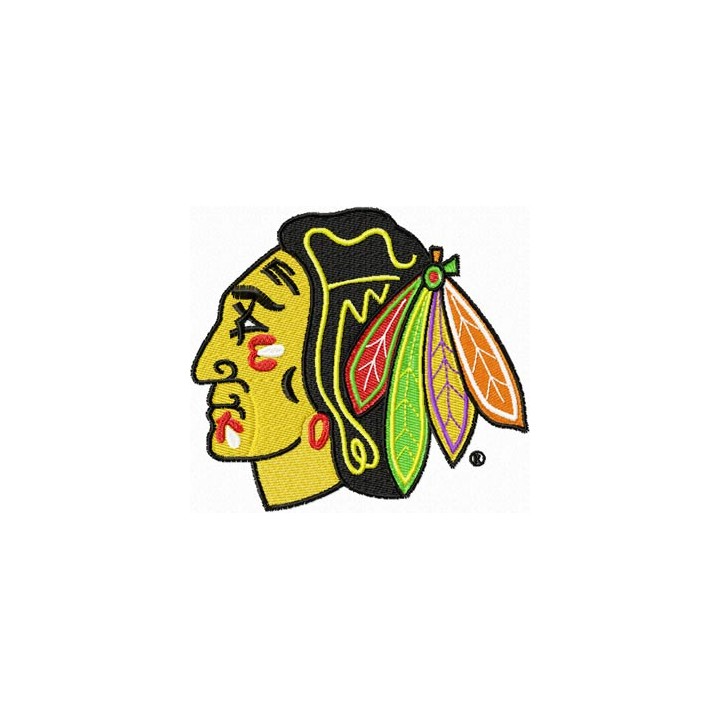 Chicago Blackhawks logo embroidery design - Embroidery Design