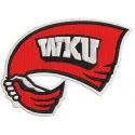 Embroidery design preview of the Western Kentucky Hilltoppers logo featuring vibrant colors and clean edges.