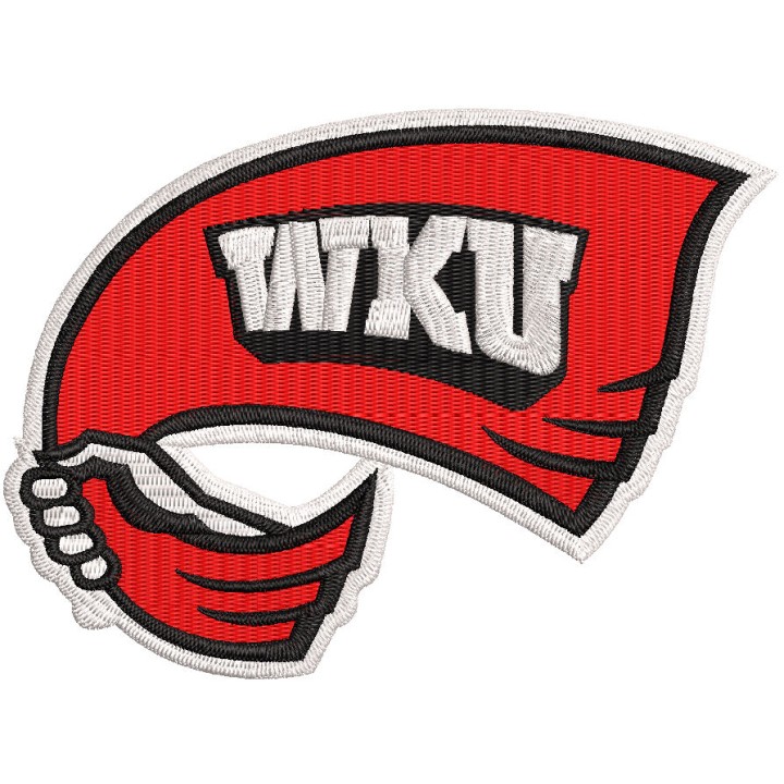Western Kentucky Hilltoppers logo embroidery design - Embroidery Design