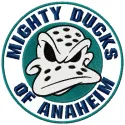 Anaheim Mighty Duck embroidery design showcasing the team's logo, ideal for stitching on jackets or sports gear.