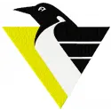 Pittsburgh Penguins hockey club logo embroidery design for stitching on apparel and accessories.