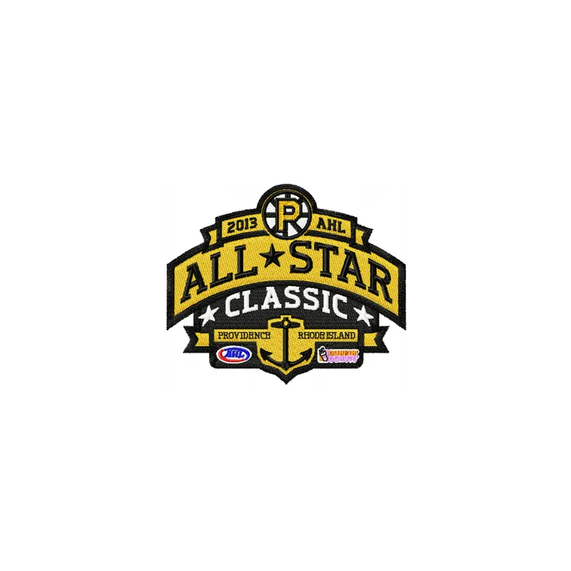 2013 Dunkin Donuts AHL All-Star Classic embroidery design showcasing a hockey team motif for stitching.