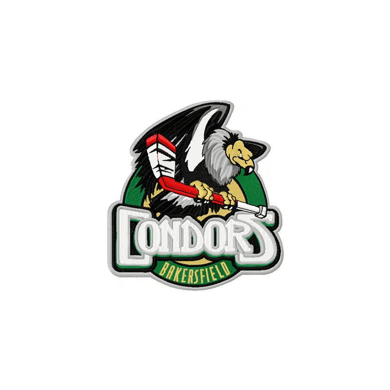 Bakersfield Condors embroidery design featuring the team's logo, ideal for stitching on sports apparel and accessories.