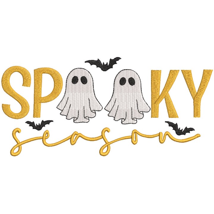 Spooky season embroidery design - Embroidery Design