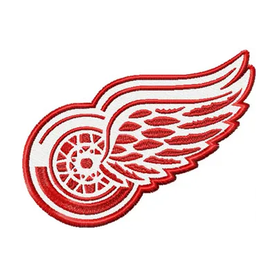 Detroit Red Wings Logo embroidery design showcasing intricate stitching patterns for your projects.