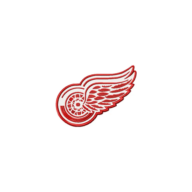 Detroit Red Wings Logo embroidery design showcasing intricate stitching patterns for your projects.