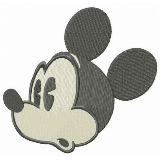 Surprised Mickey Mouse embroidery design - Embroidery Design