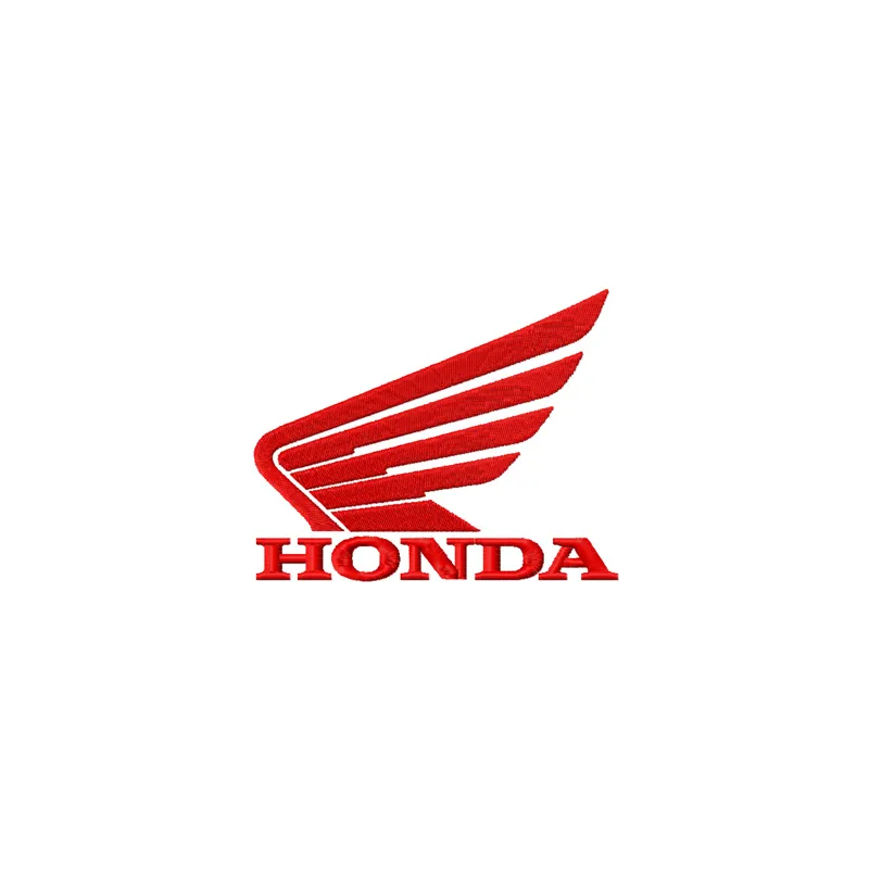 Honda logo embroidery design preview showcasing a detailed stitched motif for creative projects.