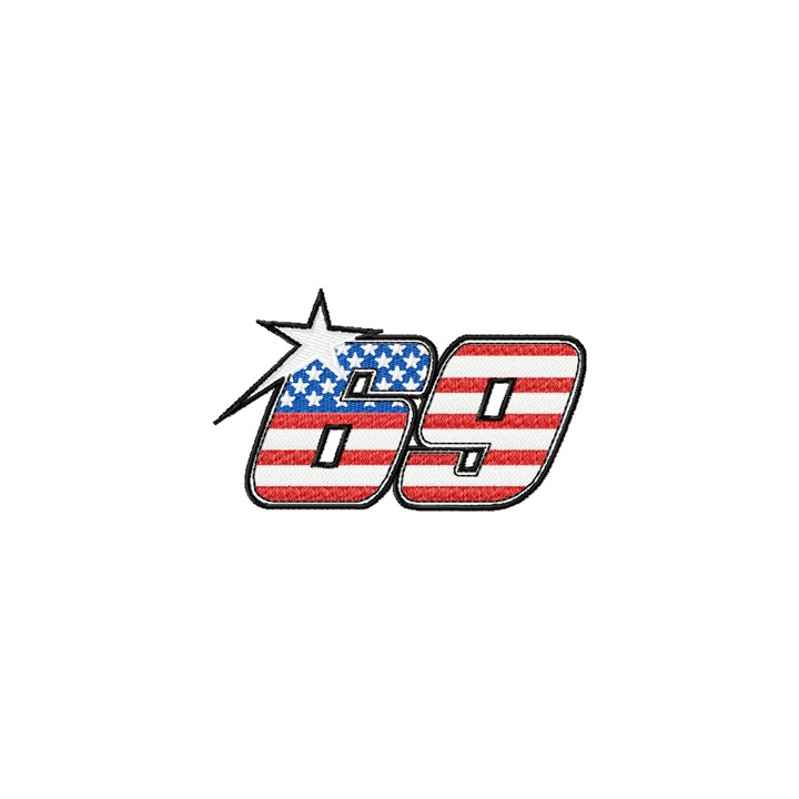 Nicky Hayden Kentucky Kid MotoGP #69 logo embroidery design - Embroidery Design