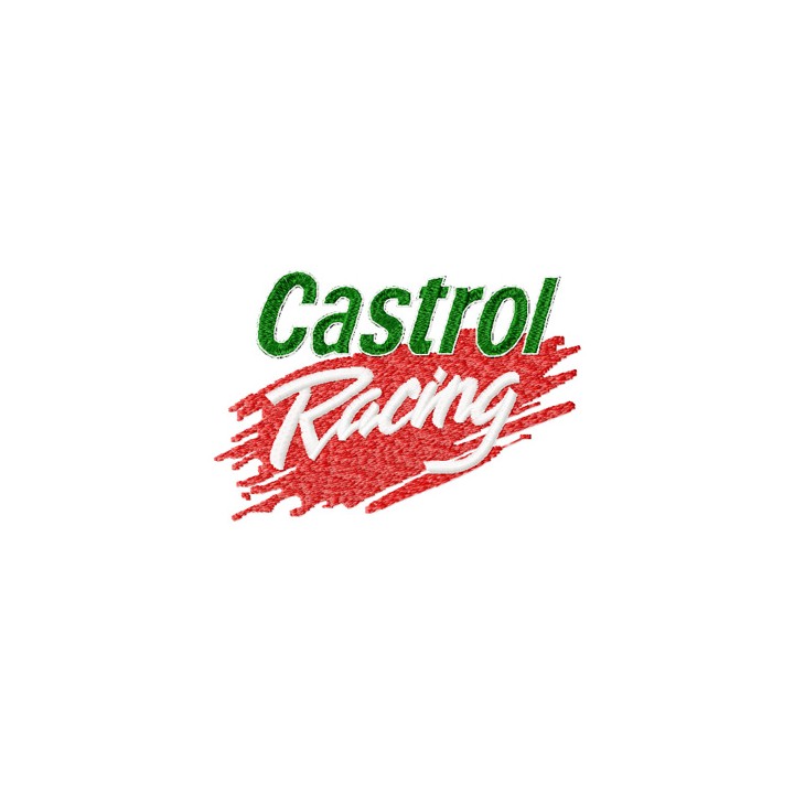 Castrol racing logo embroidery design - Embroidery Design