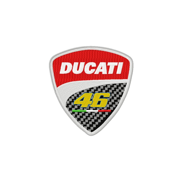 Ducati 46 Rossi logo embroidery design - Embroidery Design