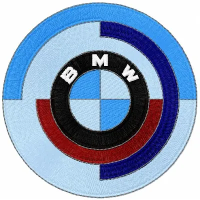 Auto classic logo embroidery design showcasing intricate stitching patterns for automotive enthusiasts.