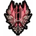 Harley Davidson Thorn embroidery design showcasing intricate stitching patterns for motorcycle enthusiasts.