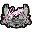 Genuine Harley Davidson Nautical Ladies embroidery design preview featuring intricate stitching patterns for apparel.