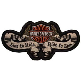 Harley Davidson logo Live to Ride embroidery design - Embroidery Design