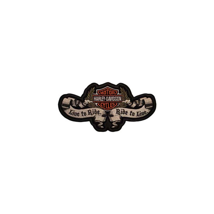 Harley Davidson logo Live to Ride embroidery design - Embroidery Design