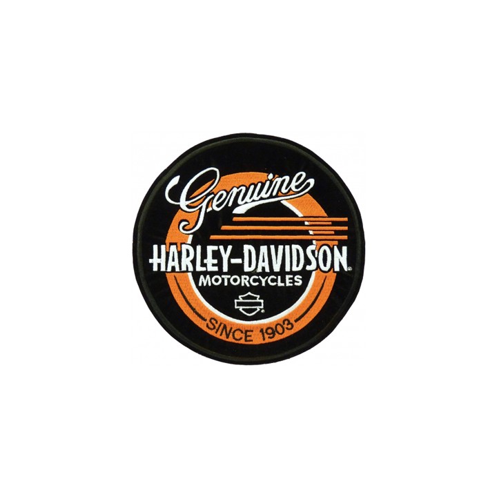 Harley Davidson Record logo embroidery design - Embroidery Design