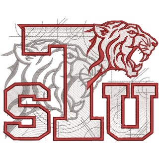Texas Southern Tigers Custom Logo embroidery design - Embroidery Design