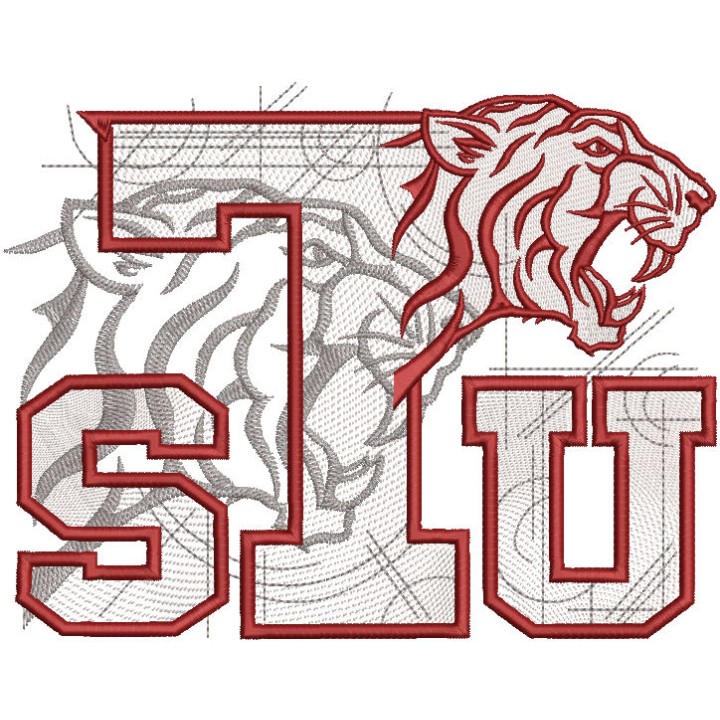 Texas Southern Tigers Custom Logo embroidery design - Embroidery Design