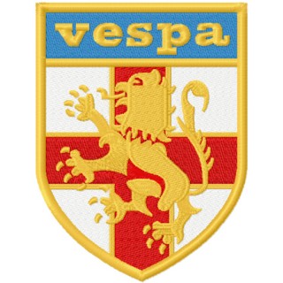 St George Vespa Shield logo embroidery design - Embroidery Design