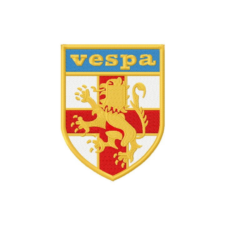 St George Vespa Shield logo embroidery design - Embroidery Design
