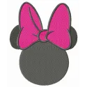 Preview of Minnie Offended embroidery design featuring a whimsical Minnie Mouse motif for creative stitching projects.