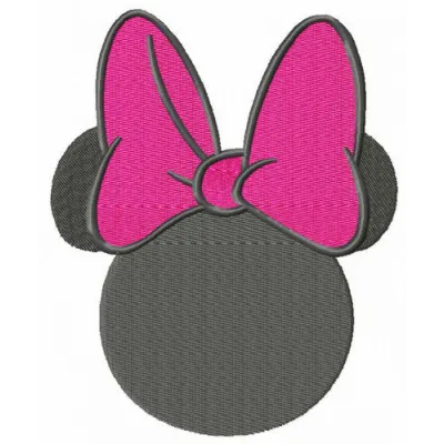 Preview of Minnie Offended embroidery design featuring a whimsical Minnie Mouse motif for creative stitching projects.