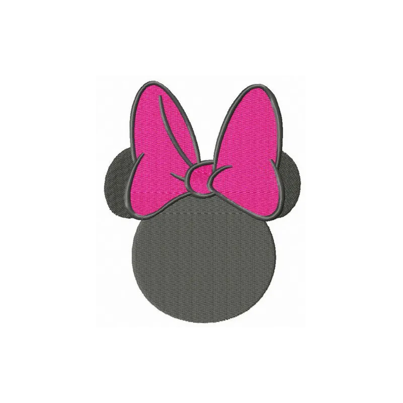 Preview of Minnie Offended embroidery design featuring a whimsical Minnie Mouse motif for creative stitching projects.