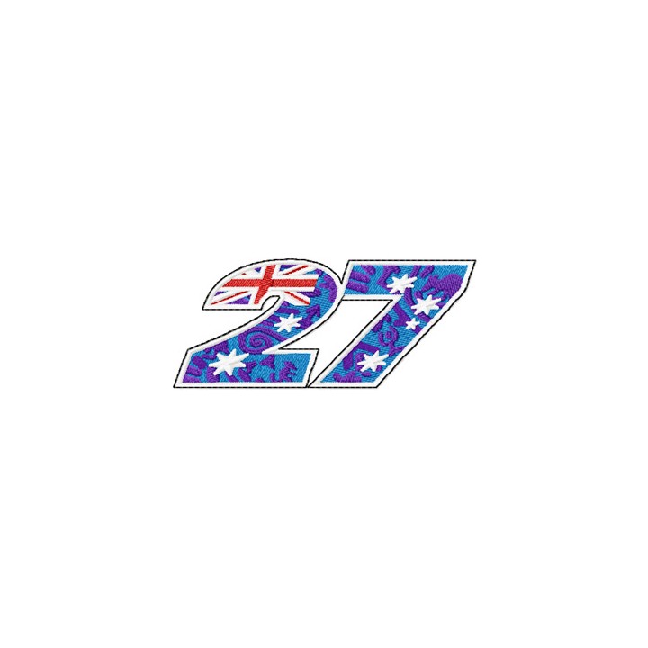 Casey Stoner 27 logo embroidery design - Embroidery Design