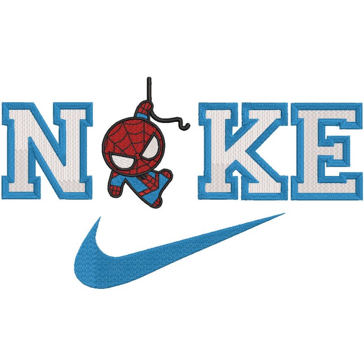 Nike Spiderman logo embroidery design - Embroidery Design