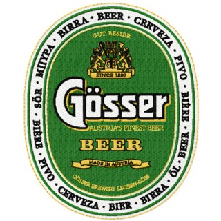 Gosser Beer logo embroidery design - Embroidery Design