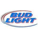 Bud Light logo embroidery design preview showcasing detailed stitching for apparel and accessories.