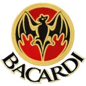 Preview of Bacardi bat logo embroidery design, showcasing intricate stitching for drink beverage logo projects.