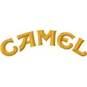 Camel Logo embroidery design showcasing a detailed stitched motif for food and beverage branding.