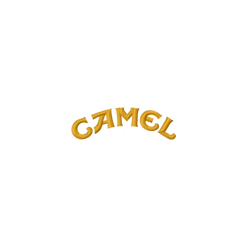 Camel Logo embroidery design showcasing a detailed stitched motif for food and beverage branding.