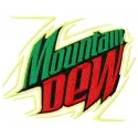 Mountain Dew embroidery design showcasing a vibrant logo for creative stitching on apparel and accessories.