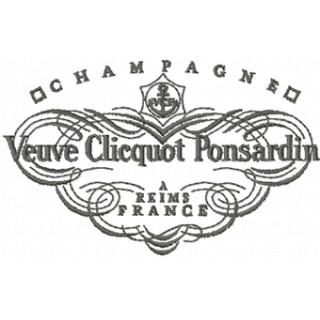 Veuve Clicquot Ponsardin champagne logo embroidery design - Embroidery Design