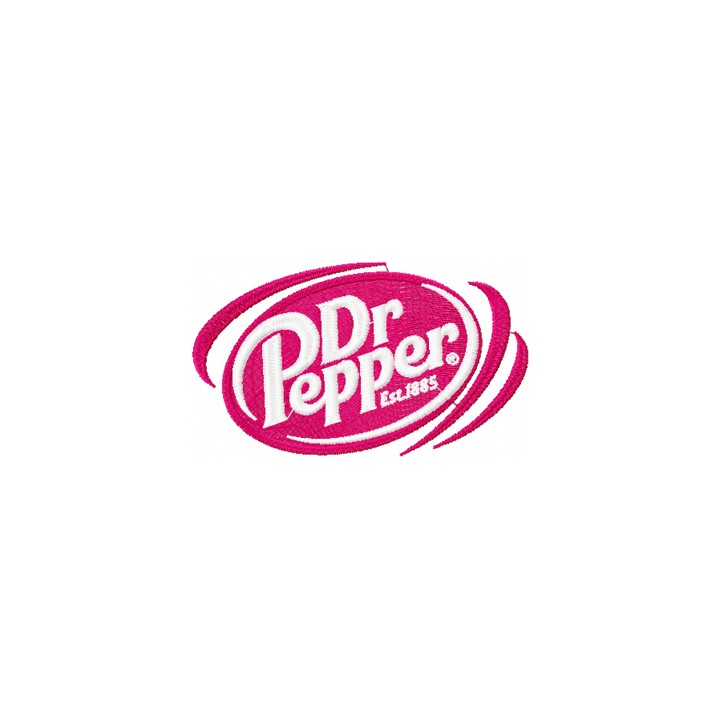 Dr Pepper embroidery design - Embroidery Design